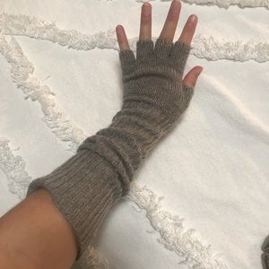 100% Cashmere Fingerless Gloves